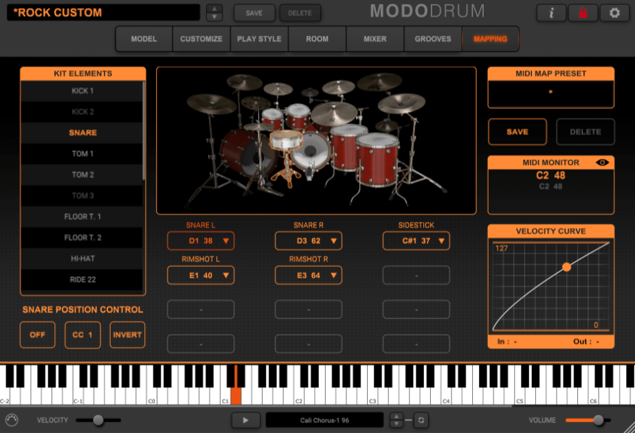 IK Multimedia MODO Drum Review - mapping