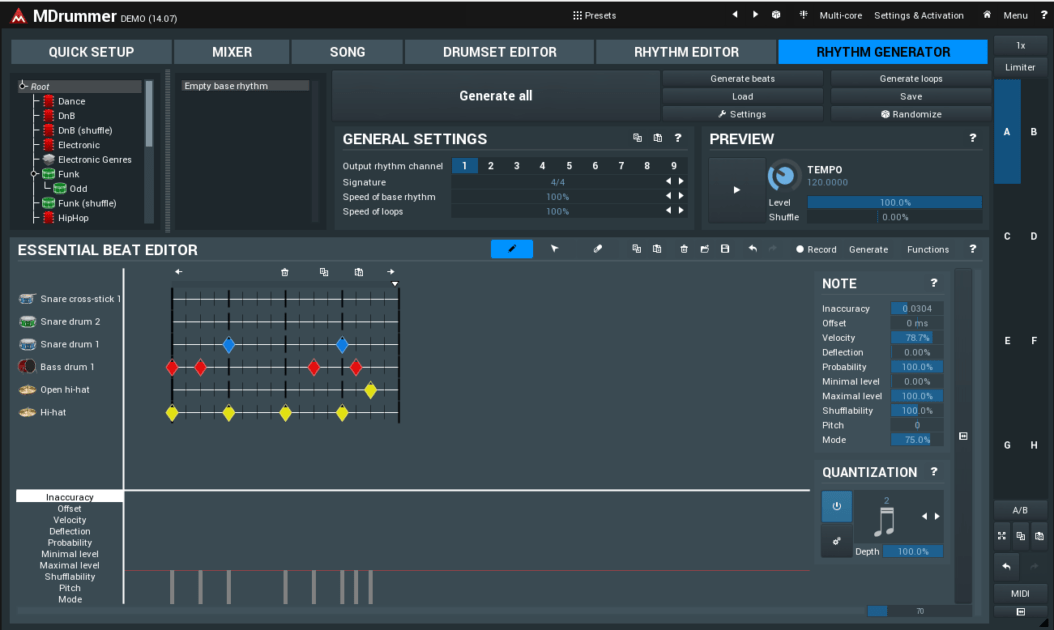 MeldaProduction MDrummer Review rhythm generator