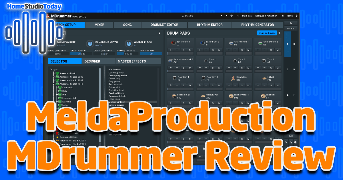MeldaProduction MDrummer Review