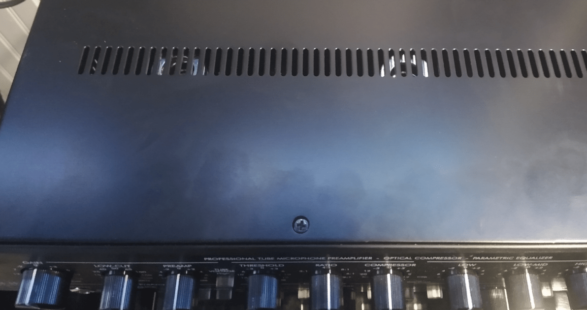 How To Replace Mic Preamp Tubes - closed preamp top