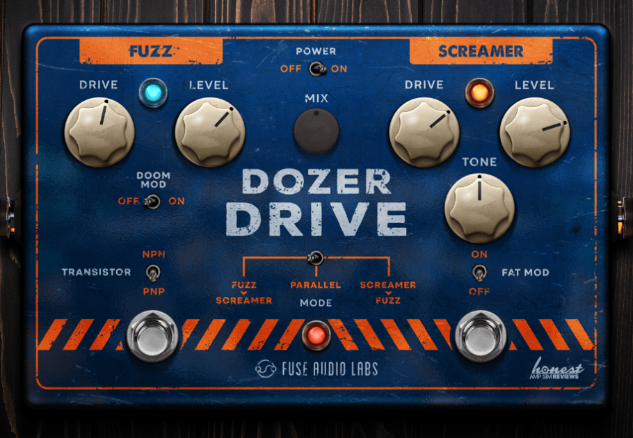 Fuse Audio Labs Dozer Drive Review main plugin image